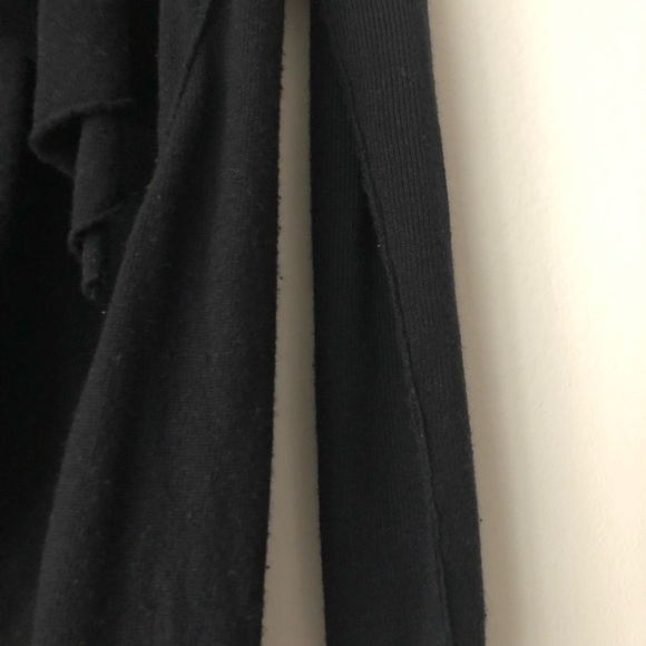 Allsaints Wool Blend Waterfall Cardigan in black Size 6 - Picture 7 of 8